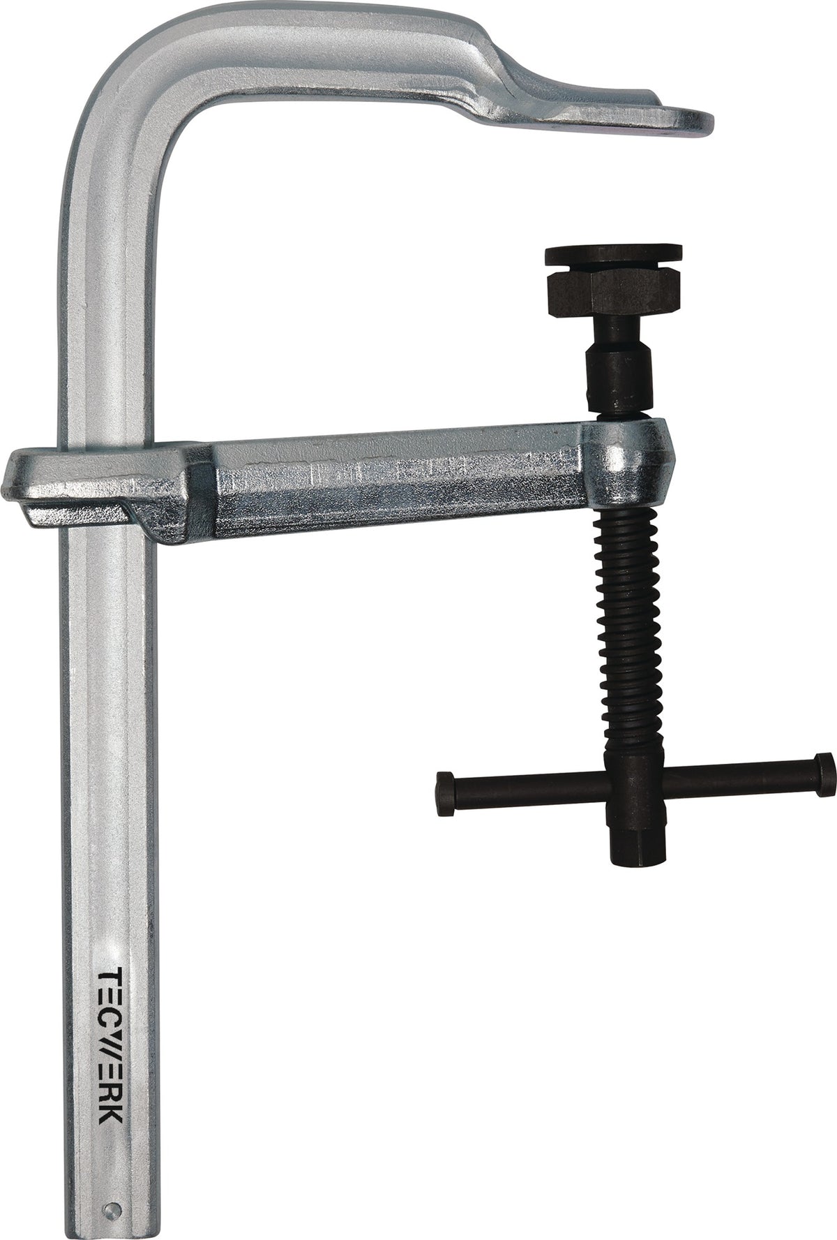TECWERK Hochleistungsschlosserzwinge 250 mm Spannweite, 140 mm Ausladung, Knebelgriff