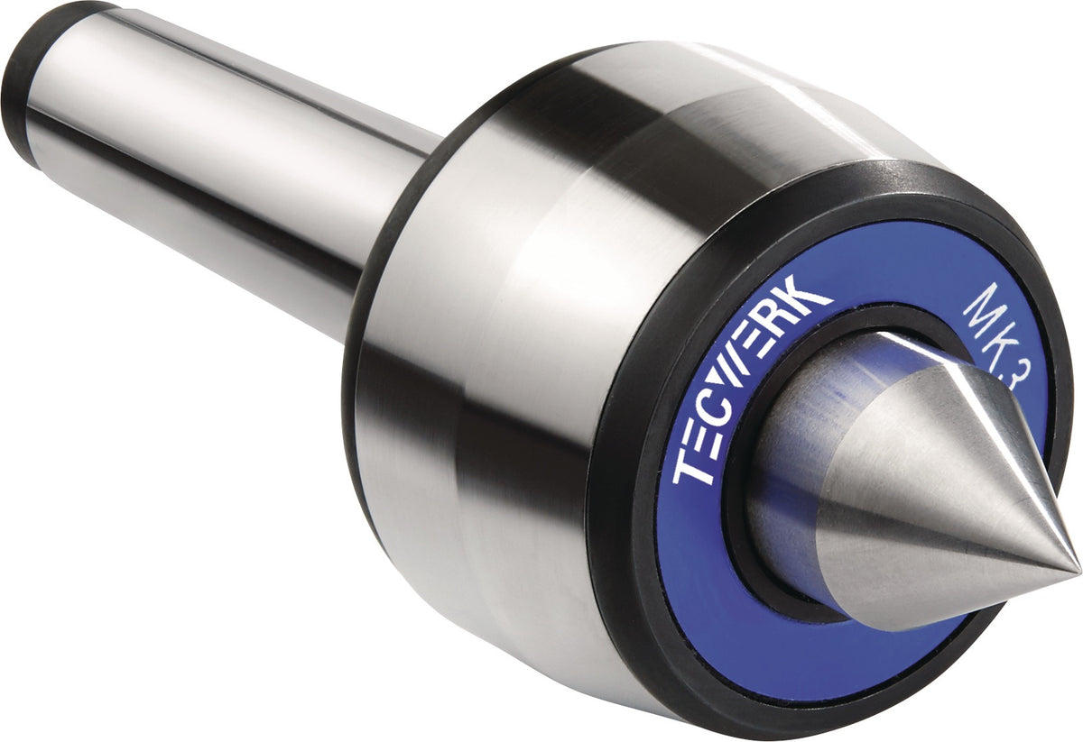 TECWERK Zentrierspitze MK2 mitlaufend – 60° Spitzenwinkel, hohe Rundlaufgenauigkeit