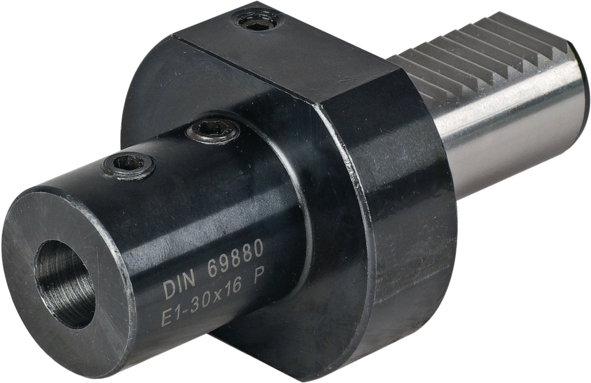 TECWERK Werkzeughalter E1 DIN 69880 VDI30 Spann-Ø 16 mm für Wendeplattenbohrer