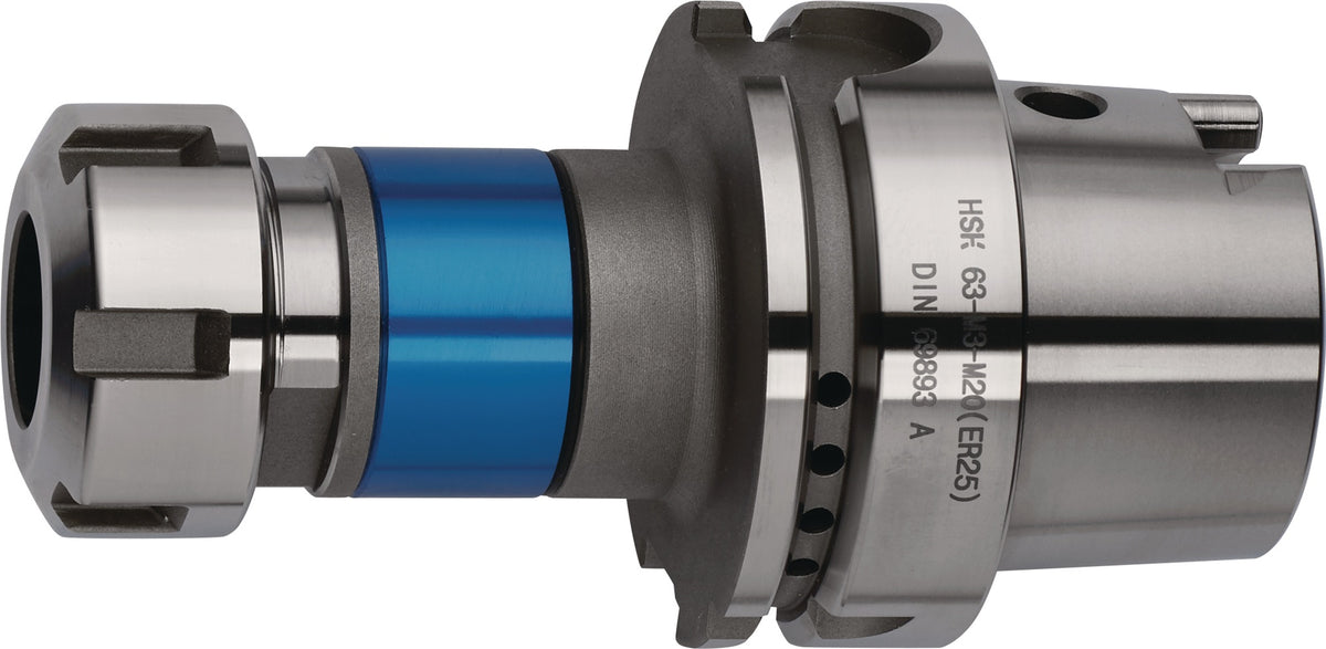 Gewindeschneidfutter Synchron DIN 69893A M3-M12 HSK-A63 TECWERK