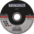 TECWERK Trennscheibe Ø115 mm für Stahl und Guss, 25 Stück, gerade, Bohrung 22,23 mm