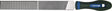 TECWERK Feilraspel DIN 7261, 200 mm, Querschnitt 20 x 5 mm, Hieb 1, 2K-Ergo-Heft