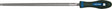 TECWERK Holzraspel DIN 7263 E, 200 mm, Hieb 2, rund, 2K-Ergo-Heft