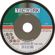TECWERK Trennscheibe Ø115 mm für Stahl und Stein, 25 Stück, Bohrung 22,23 mm