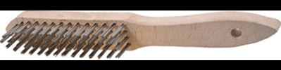 TECWERK VA Drahtbürste 3-reihig, 295 mm, 0,35 mm – Edelstahl-Handbürste