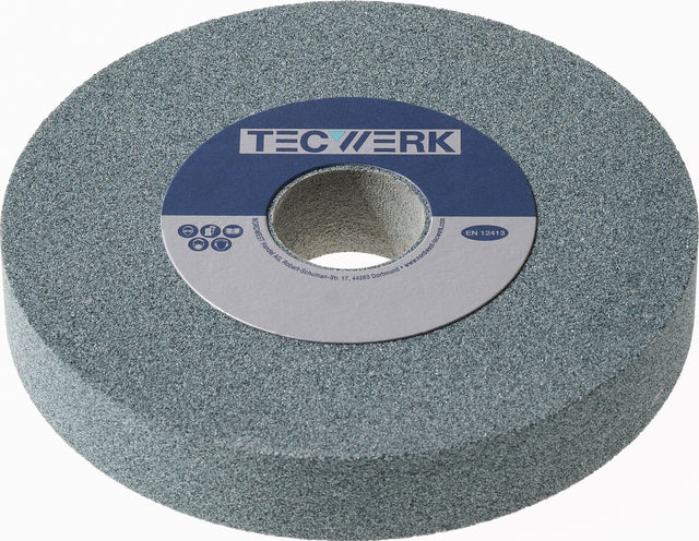 TECWERK Schleifbockscheibe Ø125x20x32 mm Körnung 80 Silicium Carbid grün Form A