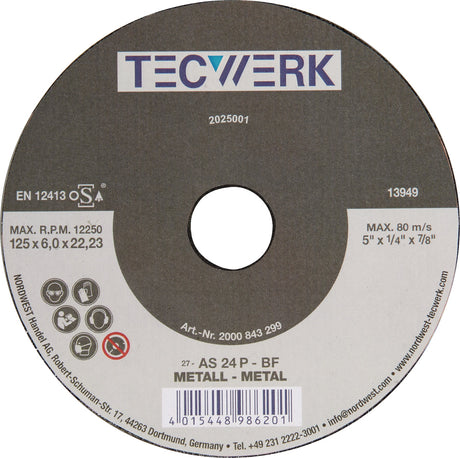PROMAT Schruppscheibe Action D125x6mm gekröpft, 10 Stk., für Stahl und Guss