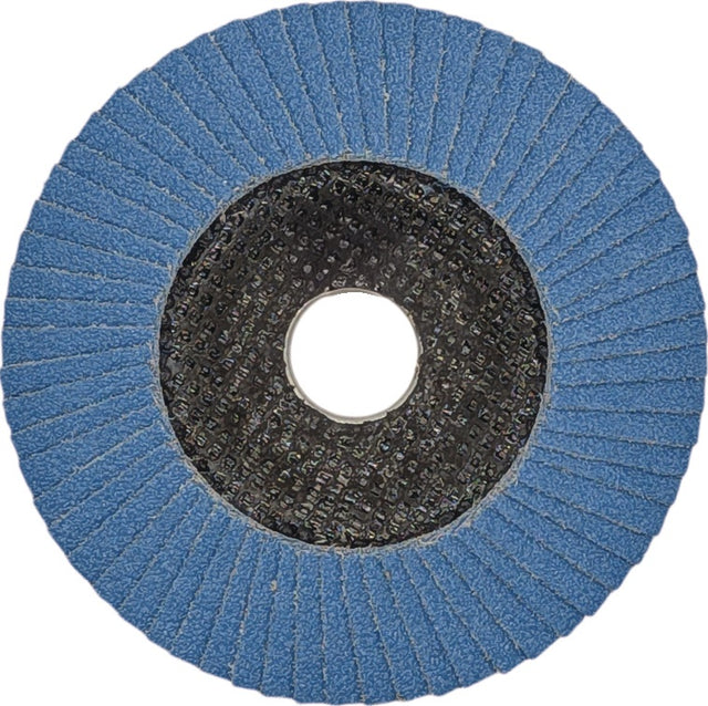 TECWERK Fächerscheibe Action Ø125 mm K40 konisch Zirkon für Stahl/Edelstahl