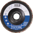 TECWERK Vlies-Kompaktscheibe Ø 125 mm anthrazit mit Fiberglasrücken – 2S-F Feinstschliff