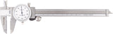 TECWERK Uhrmessschieber DIN 862 150 mm mit Zeigerumdrehung 1 mm und Rollenfeinzustellung