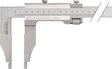 TECWERK Werkstattmessschieber DIN 862 250 mm – Analog mit Feineinstellung
