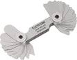 TECWERK Radienschablone 1,0-7 mm mit 17 Blatt – Konkav- und Konvexlehren aus Stahl