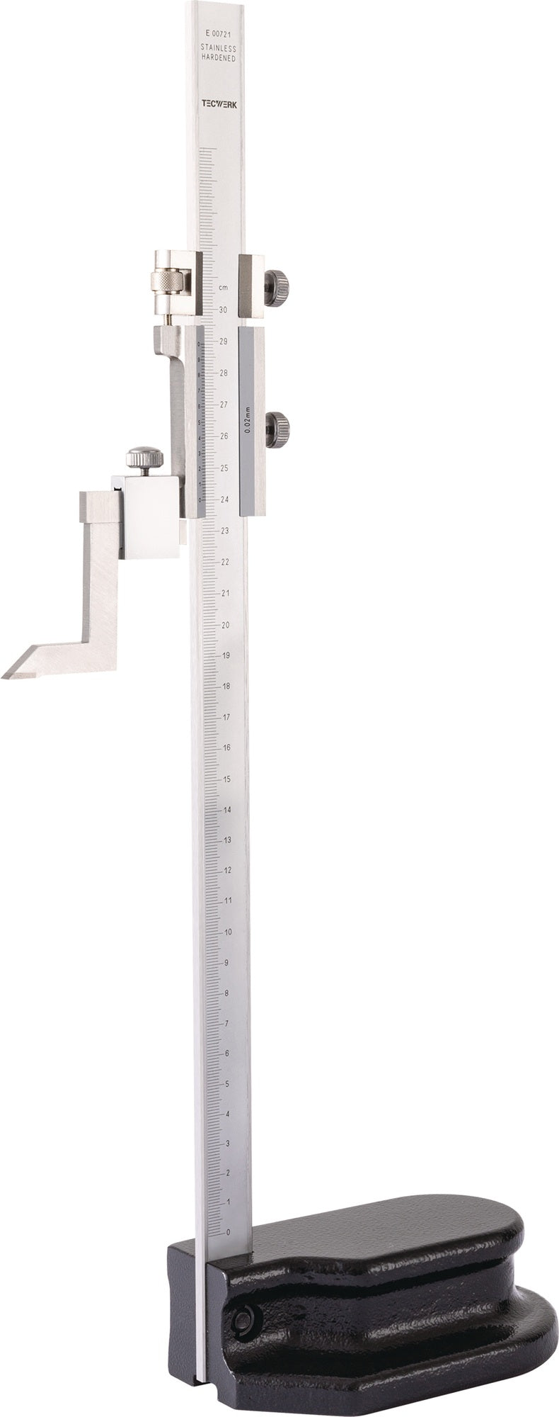 TECWERK Höhenanreißgerät 300 mm – Analoge Messuhr mit 0,02 mm Ablesung