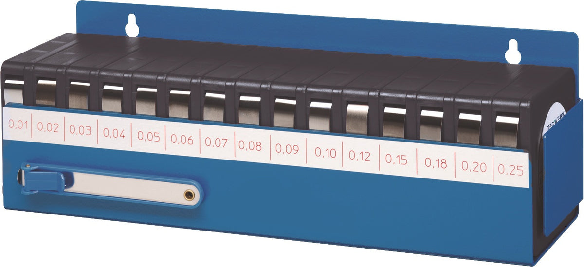 TECWERK Fühlerlehrenband-Set 0,01-0,25 mm INOX Länge 5 m Breite 12,7 mm
