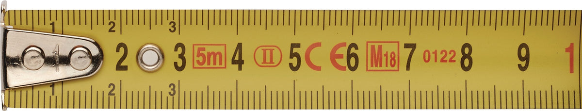 TECWERK Taschenrollbandmaß Automatic 2 m – EG II, 16 mm Band, Kunststoffgehäuse