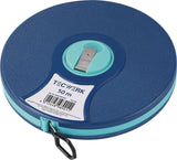 TECWERK Kapselbandmaß 20 m Nylon-Fiber Band, ABS-Gehäuse, EG II Genauigkeit