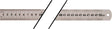 TECWERK Stahlmaßstab 500 mm rostfreier Stahl Teilung B mm/1/2 mm