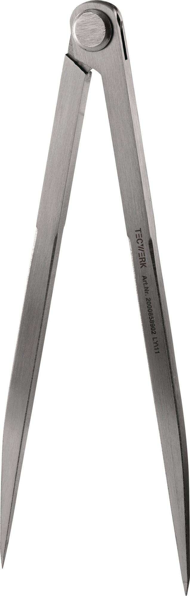 TECWERK Spitzzirkel 150 mm mit Nietscharnier und gehärteten Spitzen