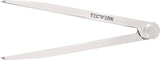 TECWERK Spitzzirkel 150 mm mit Nietscharnier und gehärteten Spitzen