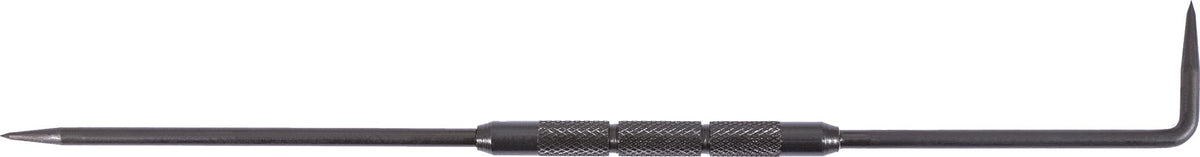 TECWERK Reißnadel brüniert 250 mm – Gerade & 90° Gebogen, Ganz Gehärtet
