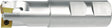 TECWERK Schaftfräser 20 mm vernickelt mit Innenkühlung für Wendeschneidplatte SOMT 09T304