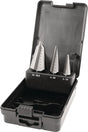 TECWERK Blechschälbohrersatz 3-teilig HSS 3-14 / 4-20 / 16-30,5 mm in Kunststoffkassette