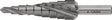 Stufenbohrer HSS spiralgenutet 4-12 mm, 9 Stufen, TECWERK – Präzisionsbohrer für Metall