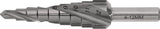 Stufenbohrer HSS spiralgenutet 4-12 mm, 9 Stufen, TECWERK – Präzisionsbohrer für Metall