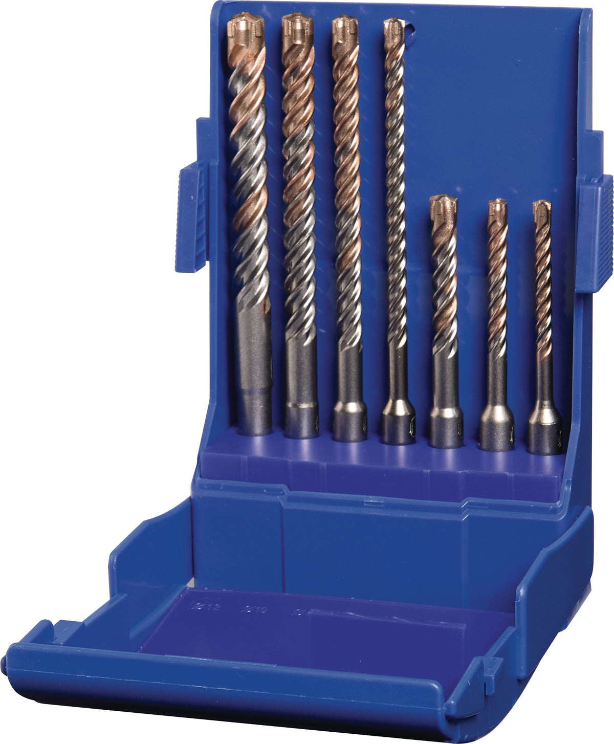 TECWERK Hammerbohrersatz Multicutter 4, 7-teilig, SDS-plus, Kunststoffkassette
