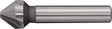 TECWERK Kegelsenker 75° Ø 6,3 mm HSS Form C mit 3 Schneiden und Zylinderschaft