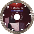 TECWERK Diamanttrennscheibe GRANIT 115 mm Turbo-Segment für Winkelschleifer