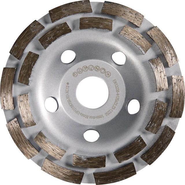 TECWERK Diamantschleiftopf Universal 115 mm für Beton, Putz, Estrich und Fliesenkleber