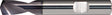 TECWERK NC-Anbohrer 3 mm VHM TiAlN 142° mit Zylinderschaft DIN 6535-HA