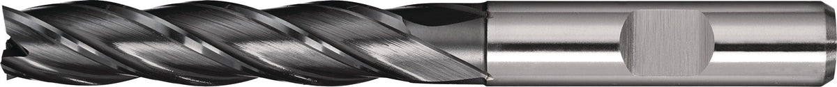 TECWERK Schaftfräser DIN 844 Typ N HSS-Co PM ALCRONA Weldon Z4 lang 6 mm