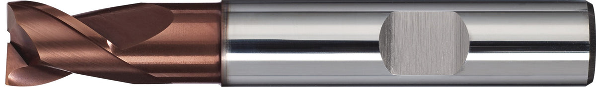 TECWERK Bohrnutenfräser DIN 6527K Typ N D.3mm VHM TiAlN 2 Schneiden kurz