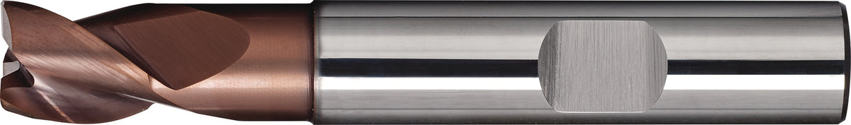 TECWERK Bohrnutenfräser DIN 6527 K Typ N VHM TiAlN 3 mm – Universalfräser für Stahl, Edelstahl, Guss & NE-Metalle