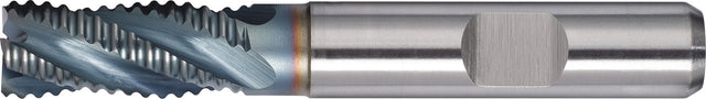 TECWERK Schaftfräser DIN 844 Typ NR Ø25 mm HSS-Co5 TiCN Weldon – Kurz, 4 Schneiden, für Stahl & Guss
