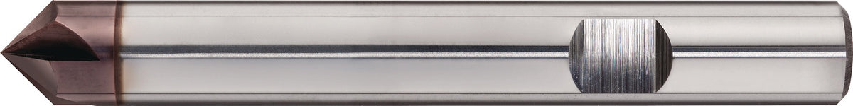 TECWERK Entgratfräser Ø4 mm 60° VHM TiAlN DIN 6535 HB Z4 – für Stahl, NE-Metalle & Guss