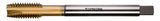 TECWERK Maschinengewindebohrer DIN 371B M3x0,5mm HSS-Co TiN 6H – für Durchgangsgewinde
