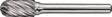 TECWERK Frässtift WRC INOX Ø 6 mm Hartmetall Normalverzahnung fein