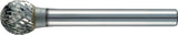 TECWERK Frässtift KUD Hartmetall 3 mm Schaft Kreuzverzahnung