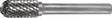 TECWERK Frässtift WRC, Ø 6 mm, Kreuzverzahnung, Hartmetall, Schaft-Ø 6 mm, Kopflänge 18 mm