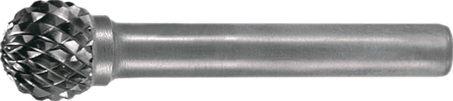 Frässtift KUD D.6mm Kopf-L.5mm Schaft-D.6mm HM Kreuzverzahnung TECWERK