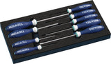 TECWERK Werkzeugmodul 9-tlg. Schraubendreher-Set Schlitz & Kreuzschlitz PH0-3 im 1/3-Modul