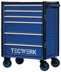 TECWERK Werkzeugwagen TREND 2.0 – 6 Schubladen, 300 kg, Stahlblech, abschließbar
