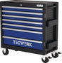 TECWERK Werkzeugwagen PLUS XL 2.0, 7 Schubladen, 500 kg, Stahlblech, B960xT465xH1020 mm
