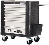 TECWERK Werkzeugwagen PROFI 2.0 mit 7 Schubladen, 650 kg, Stahlblech