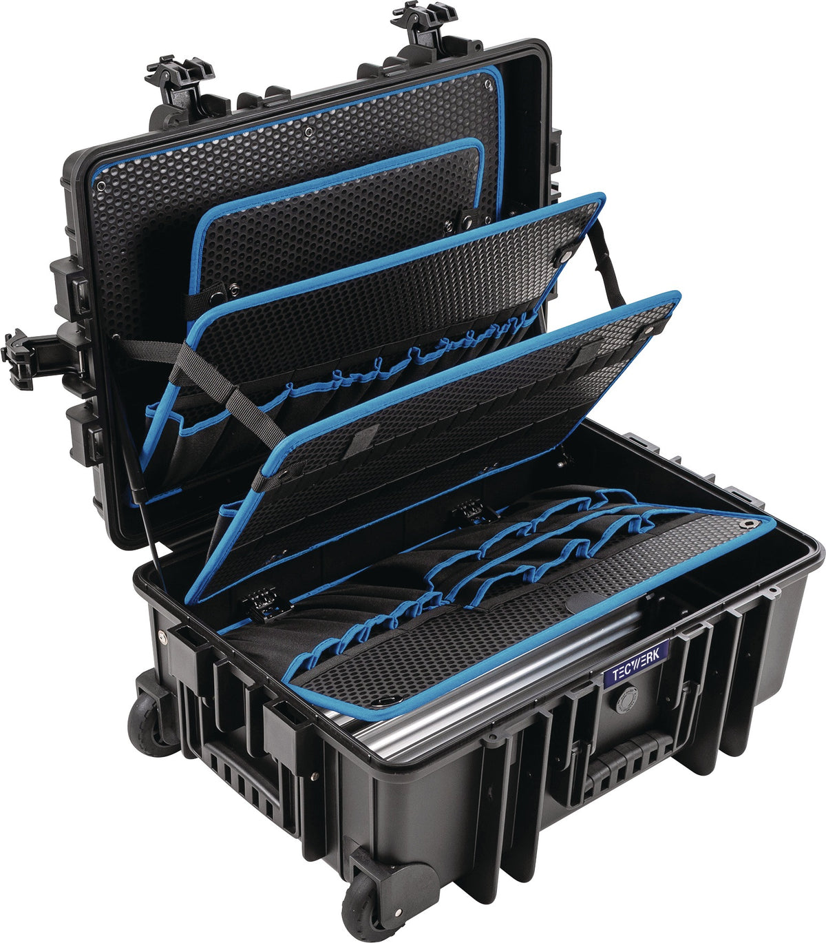 TECWERK Schalenkoffer rollbar 43,5 l Polypropylen staubdicht spritzwassergeschützt