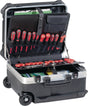 TECWERK Schalenkoffer rollbar 64 l HDPE mit TSA-Schloss und Aluminiumrahmen