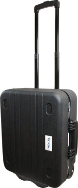 TECWERK Schalenkoffer rollbar HDPE-Kunststoff 28,9 l mit Teleskopgriff und TSA-Schlössern